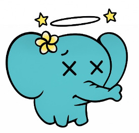 めまいを起こすゾウ